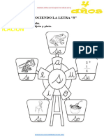 Fichas de La Letra S para Niños de 4 Años