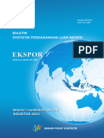 Buletin Statistik Perdagangan Luar Negeri Ekspor Menurut HS, Agustus 2023