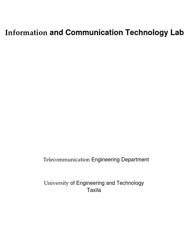 ICT Lab Manual PDF Random Access Memory Dynamic Random Access Memory