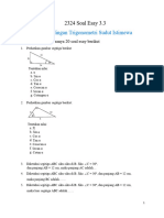 2324 Soal Esay 3.3 Rasio Trigonometri Sudut Istimewa