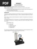 Gas Law Experiment