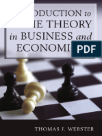 Introduction To Game Theory in Business and Economics (Webster, Thomas J) (Z-Library)