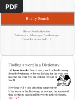 Binary Search: Binary Search Algorithm Performance, Advantages, Disadvantages Examples in Java and C++