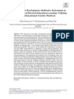 Development of Participatory-Reflective Instrument in The Evaluation of Physical Education Learning: Utilizing The Educational Tricider Platform