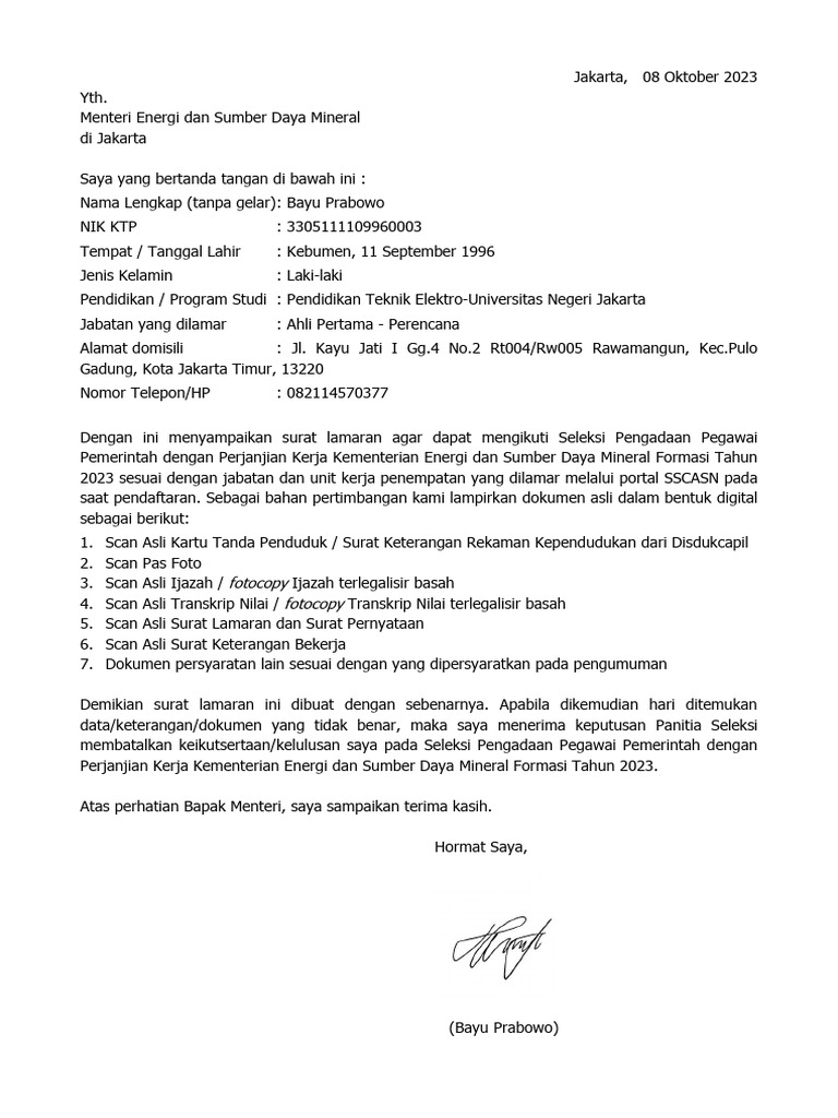 4 pelamar pppk format surat lamaran kesdm 2023 pdf