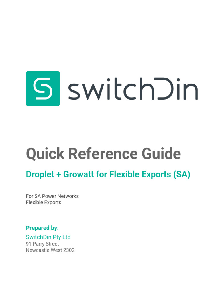 SwitchDin +Droplet+Growatt+Quick+Reference+Guide+ (004) +-+SAPN+ (V4 ...