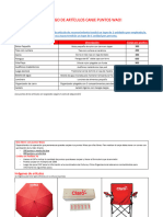 Catálogo de Artículos Canje Puntos Wao 2023