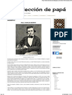 PDF Homenaje a Paul Morphy