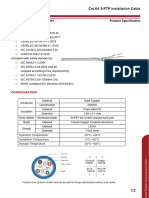 Cat 6A S FTP Installation Cable 600MHZ V1901