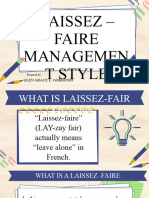 Laissez – Faire Management style_Glen Grace Gorgonio