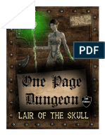 One Page Dungeon - Lair of The Skull