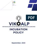 Incubation Policy Vikalp