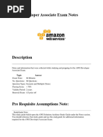 AWS Developer Associate Exam Notes