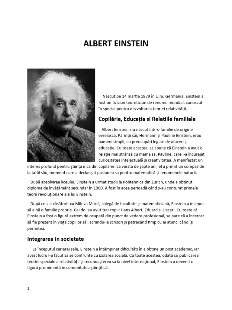 Albert Einstein | PDF