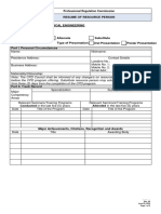 5 PRC Resume of Resource Person Form2