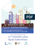 13.º Seminário Sobre Águas Subterrâneas: Livro de Resumos Do