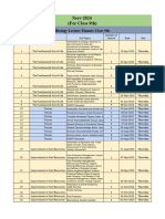 Lecture Planner - Biology II PDF Only