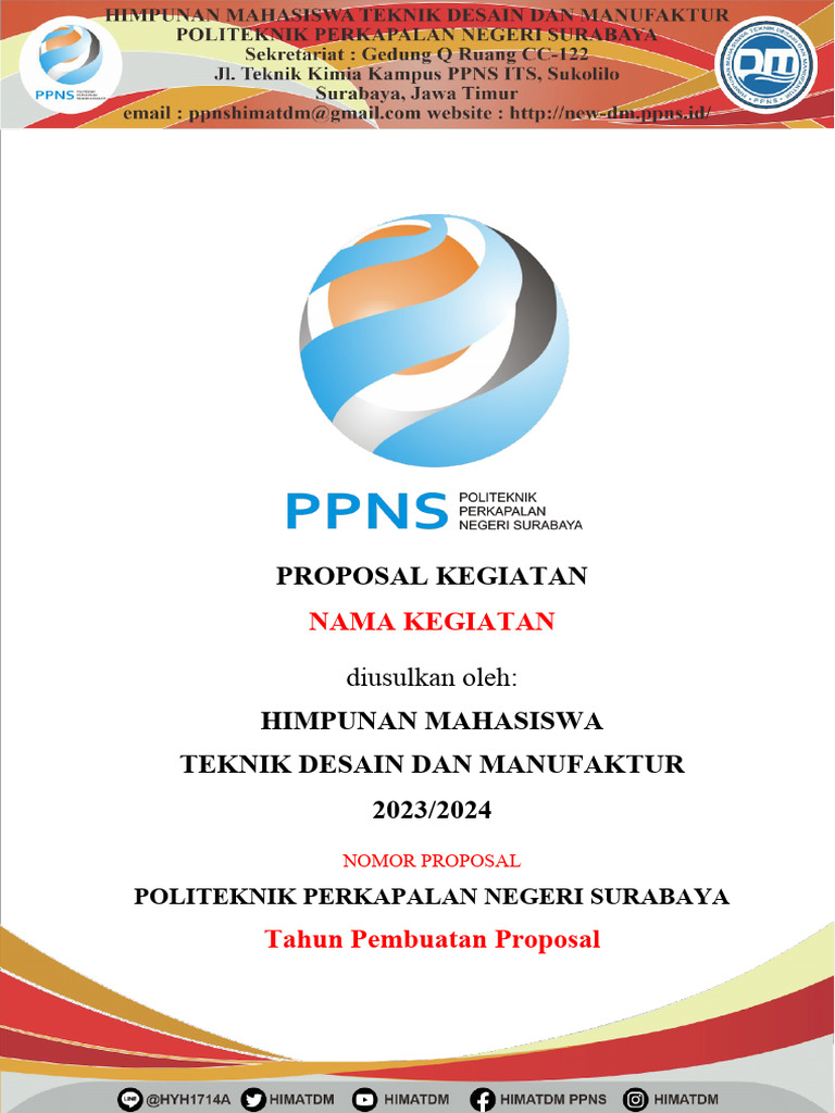 Proposal Kegiatan HMTDM 2023 | PDF