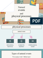 Natural Hazards and Disasters Earth Science Presentation in Colorful Line-Drawing Style