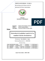 Extraction de La Gélatine À Partir de L'os Camelin (Camelus Dromedarius)