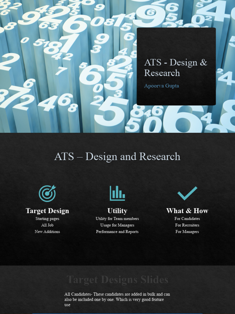 Advanced ATS Design & Research Insights | PDF | Recruitment | Usability