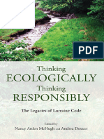 Thinking Ecologically, Thinking Responsibly The Legacies of Lorraine Code (Nancy Arden Mchugh (Editor) Etc.)
