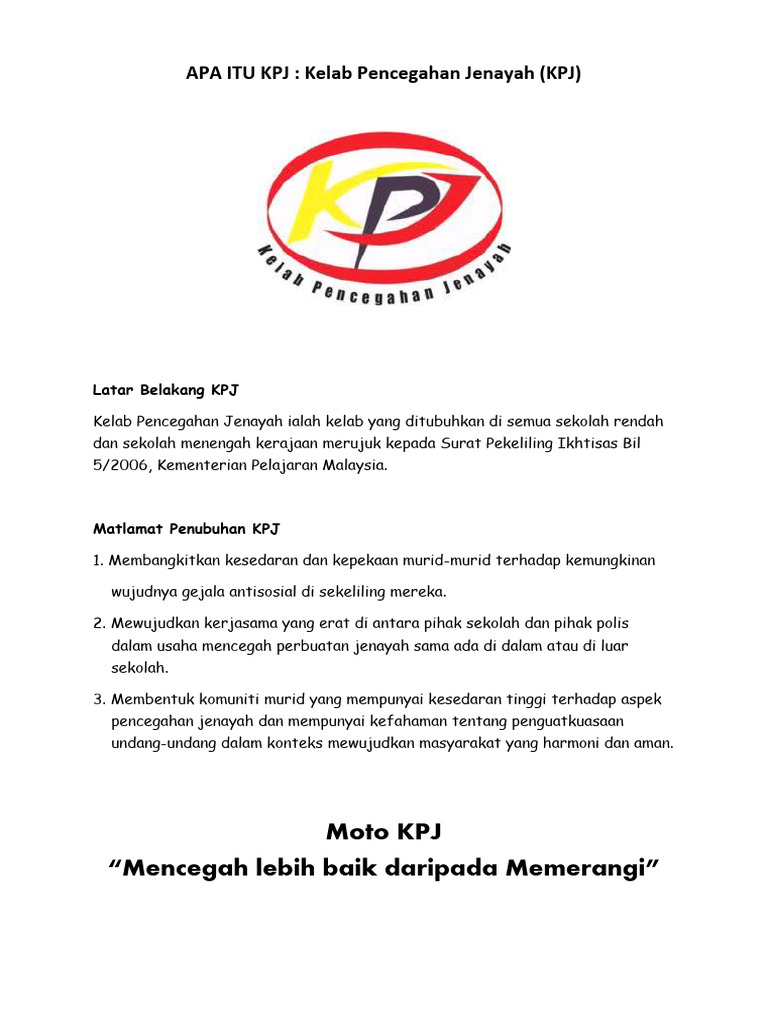 Apa Itu Kpj Pdf