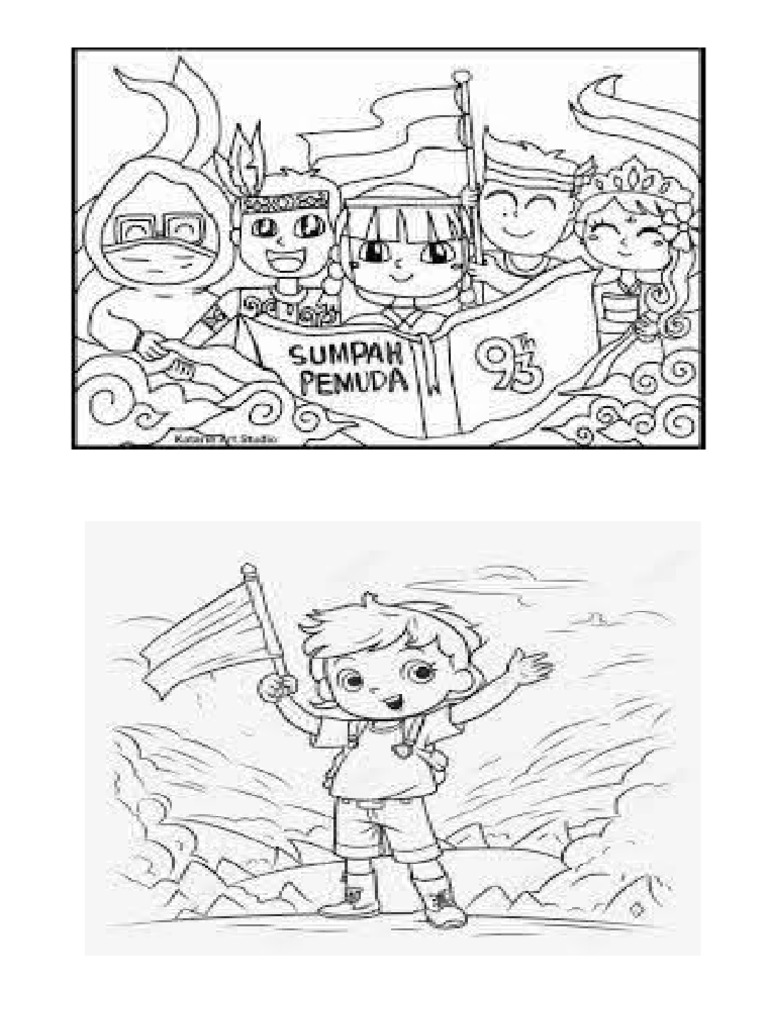 Sketsa Gambar Sumpah Pemuda | PDF