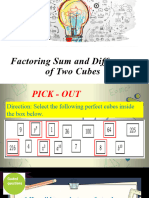 Q1 - MATH8 Lesson 3factoring Sum and Difference of Two Cubes