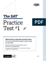 SAT Practice Test 1 With Answer Key and Scoring Info