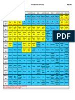 Timetable First Semester Examination