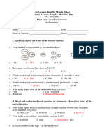 1ST Trimestral Exam Math 4