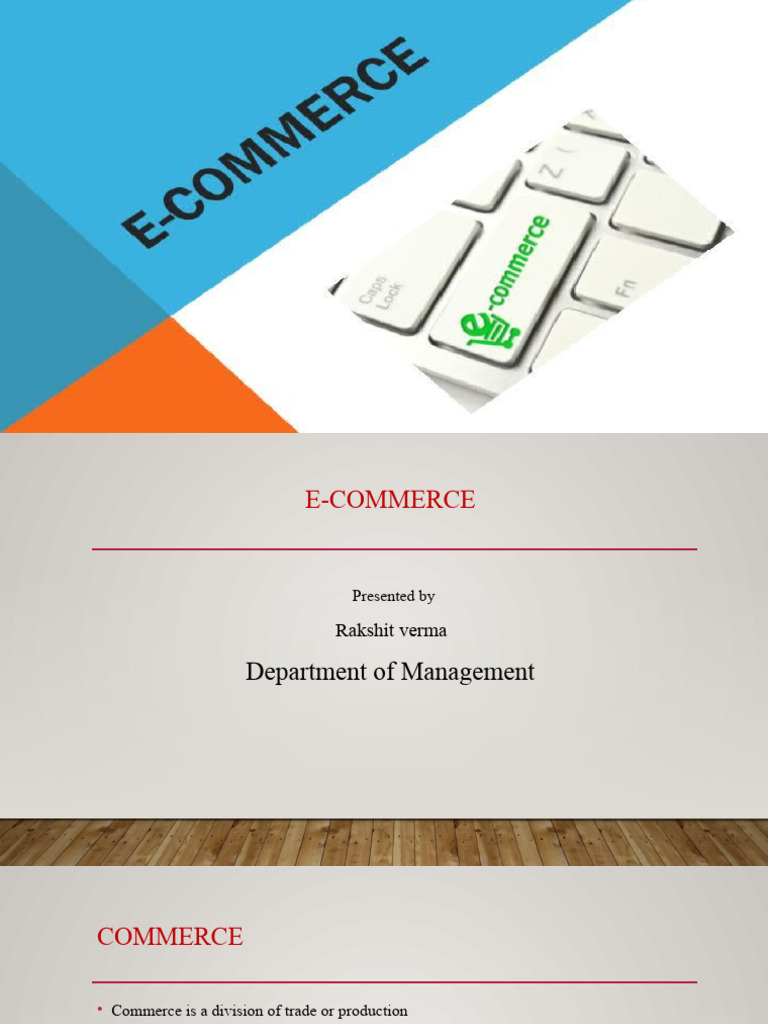E-Commerce: Overview and Benefits | PDF | E Commerce | Online Shopping