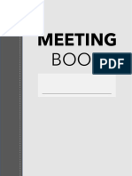 Meeting Minutes Book