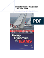 Group Dynamics For Teams 4th Edition Levi Test Bank
