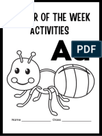 Alphabet Activity Pages Letter Aa Kindergarten Worksheets For Kids