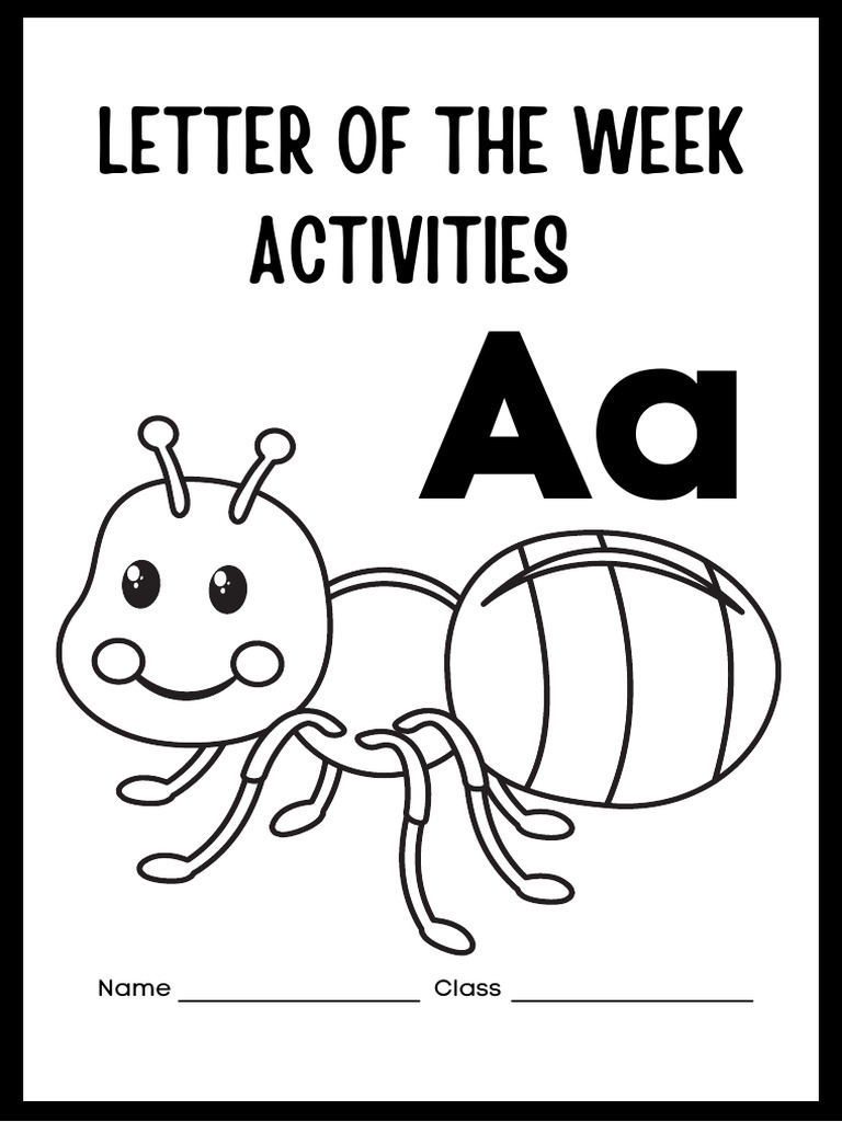 Alphabet Activity Pages Letter Aa Kindergarten Worksheets For Kids | PDF