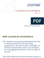 New Classical Economics: M.A. Economics (Semester-II) Macroeconomics-II: ECON4007
