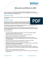 Retained EU Law Revocation and Reform Act 2023 Legislation Summary RM