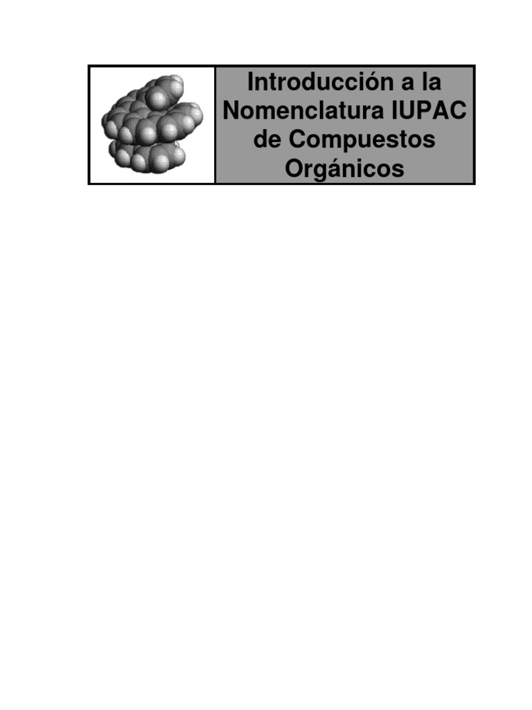 Nomenclatura IUPAC | PDF | Benceno | Alcano