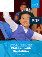 UNICEF Fact Sheet - Children With Disabilities