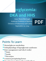Hyperglycemia DKA and HHS