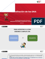 Acreditación de Las DNA