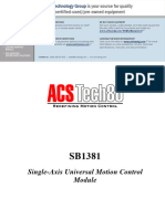 ACS Motion Control - Tech80 SB 1381 Manual
