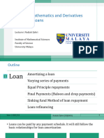 Financial Mathematics and Derivatives Chapter 6: Loans