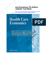Health Care Economics 7th Edition Feldstein Test Bank