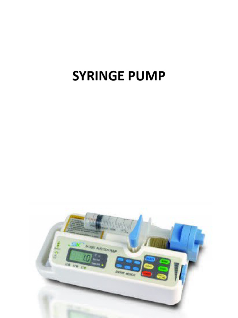 Syringe Pump | PDF