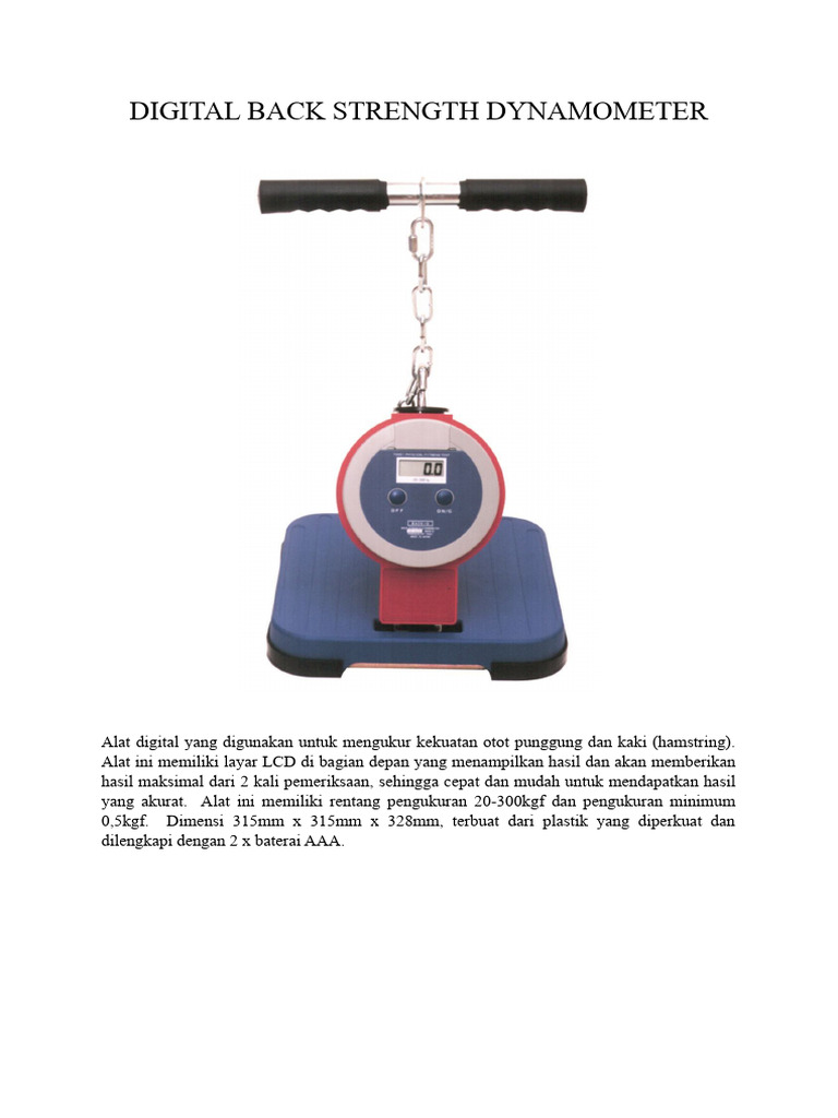 Gambar Digital Back Strength Dynamometer PDF