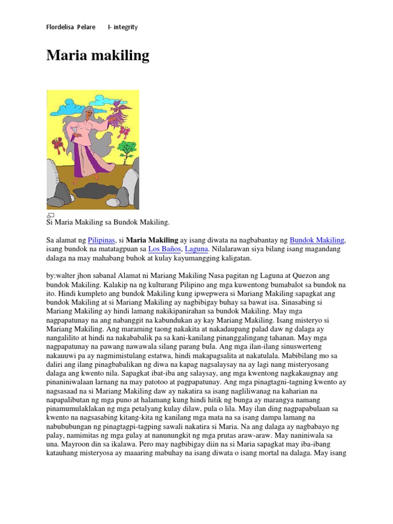 Maria Makiling | PDF