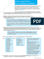 Assessment Report Form Step by Step Guide